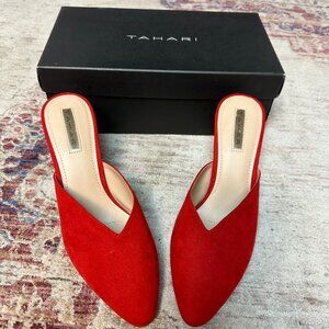 Tahari TA-Newbury Women's Poppy Red Closed Toe Sandals Size 7.5 Brand New!!